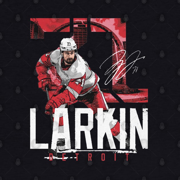 Dylan Larkin Detroit Landmark by lavonneroberson